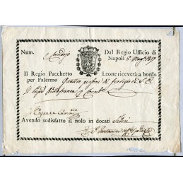 1817 Biglietto di viaggio...