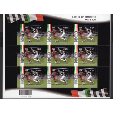 2013 Italia Minifoglio Juventus   MNH