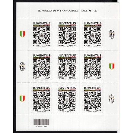 2015  Italia Minifoglio Juventus   MNH