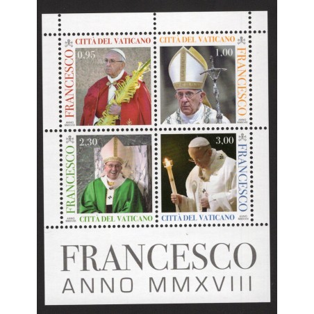 2018 Vaticano Minifoglio Pontificato Papa Franesco n. 145