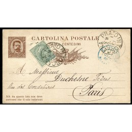 1880 - Umberto I, cartolina...