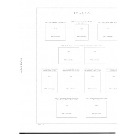 1997 Italia fogli di aggiornamento Marini King e Europa come nuovi n.7