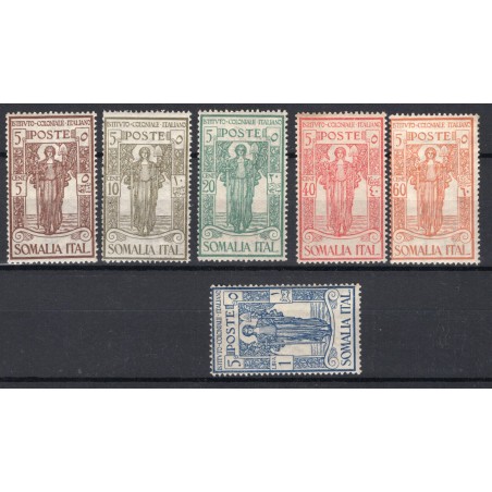 1926 Somalia Pro Istituto Coloniale n.86/91 MNH