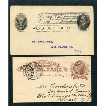 1880/1926 U.S.A. LOT OF13 USED POSTAL CARD D837