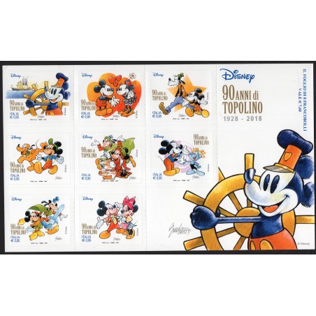2017 Italia Minifoglio Topolino MNH