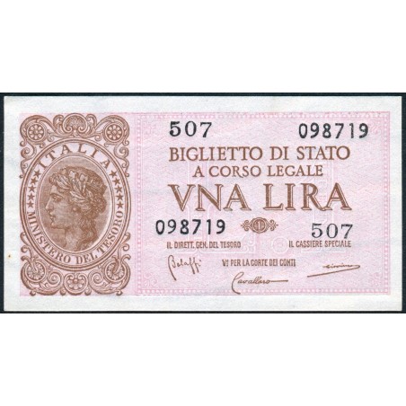 Lire 1 Italia Laureata - Gigante n. BS5B - FDS