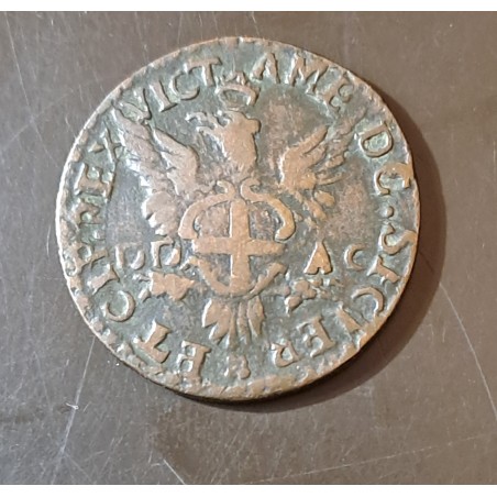 Regno delle due Sicilie - Vittorio Amedeo I 1718 - Grano. Mont. n. 28 (R) Rara