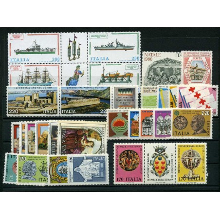 1980 Italia Repubblica annata Cpl  MNH
