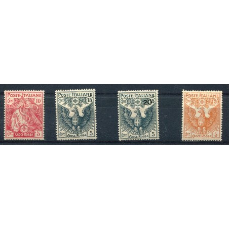 1915/16 Italia Pro Croce Rossa soèprastampati n.102/05 MNH Cat. 225