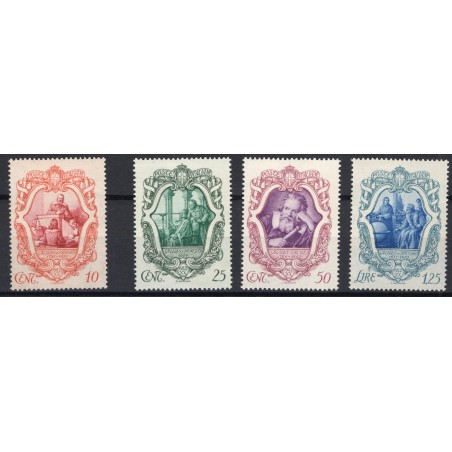 1942 Italia Galileo Galilei, n. 462/65 MNH
