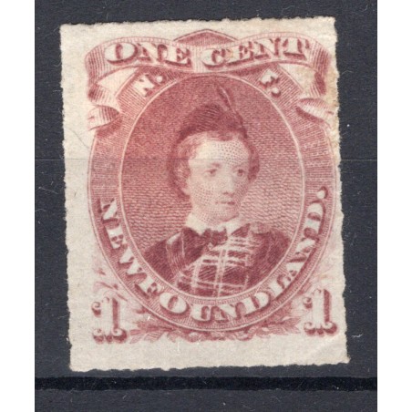 1866/71 New Foundland- Terranova, c.1 violetto bruno Yvert 20 MH