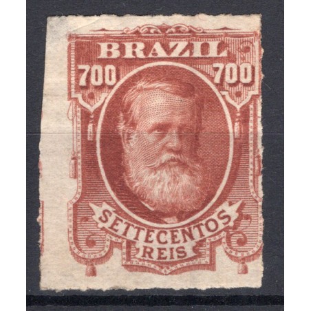 1876/77 Brasile Pedro II°, 700 r.  n.45 MH.