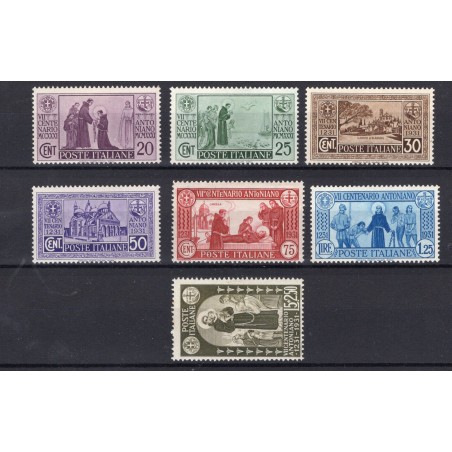 1931 Italia Sant'Antonio, n.292/98 MH Cat. 120