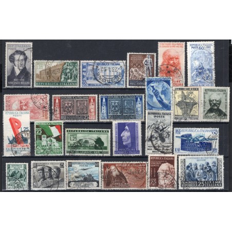 1952 Italia annata cpl usata cat. 55