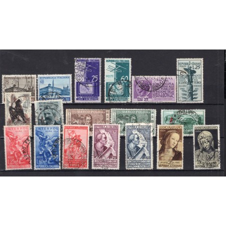1954 Italia annata cpl usata cat. 18