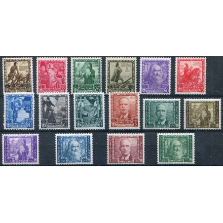 1938 - Impero, n. 439/48 + A111/116 MNH. Cat 475.