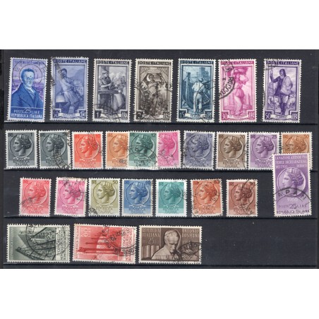 1955 Italia annata cpl usata cat. 47