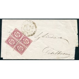 1876 Italia lettera con...