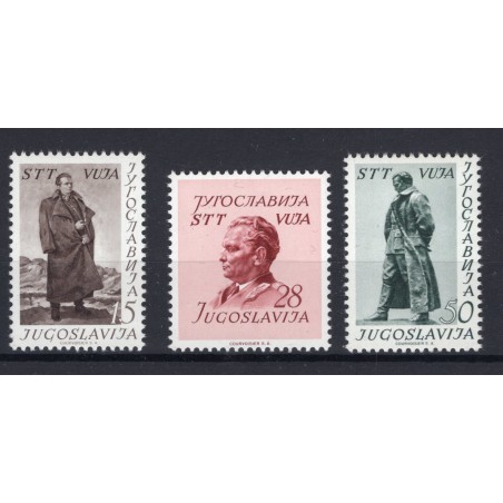 1952 Trieste "B" 60° compleanno Tito, n.52/54 MNH Cat. 80