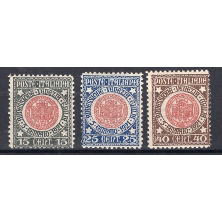 copy of 1921 Italia Annessone Venezia Giulia n.113/115 MNH Cat. 30