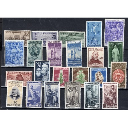 1950 Italia annata Cpl MNh Cat. 980