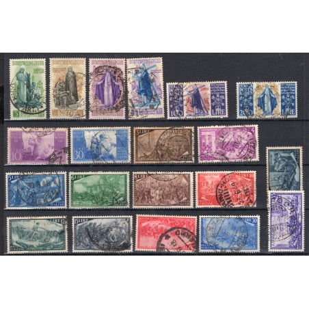 1948 Italia Repubblica annata usata cpl + ex.  cat. 226