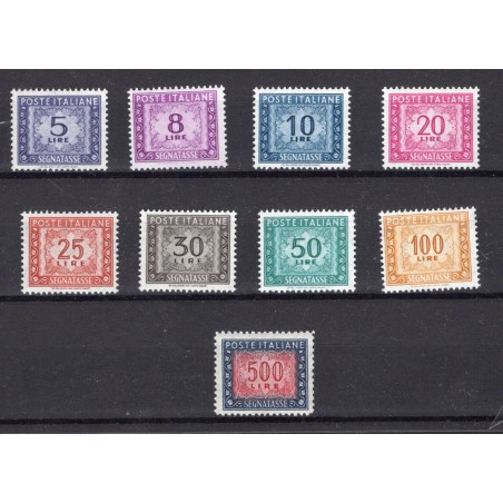 1955/66 Italia Segnatasse fil. stella n.111/120+125 MNH Cat. 230