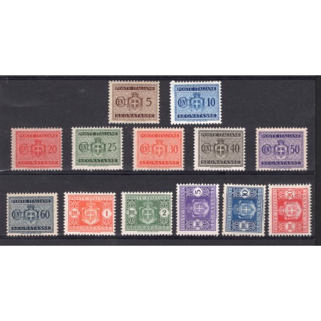 1945 Italia   Segnatasse   n.73/85 senza filigrana  Cat. 35