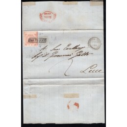 1858 Napoli lettera per...