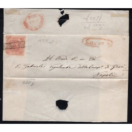 1858 Napoli lettera da...