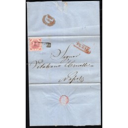 1858 Napoli lettera da...