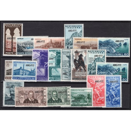 1954 Trieste A annata Cpl MNH