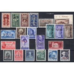1949 Trieste A annata cpl MNH