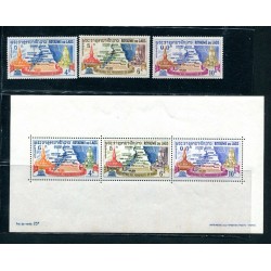 1963 LAOS  BF. + STAMPS...