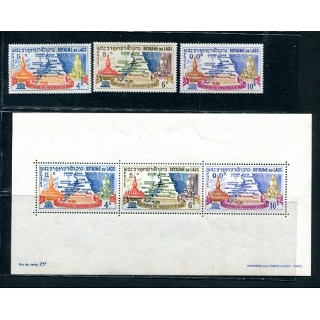 1963 LAOS  BF. + STAMPS     MNH  H722