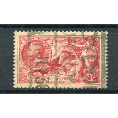 1913 Gran Bretagna n.154 Allegoria Cavalli Marini linnee orizzontali  cat. 300usati