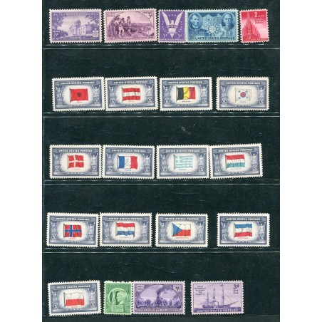 1941/48 Stati Uniti mh-mnh