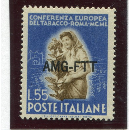 1950 Italia Trieste A Tabacco £.55 mnh