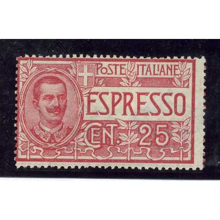 1903 ITALIA REGNO ESPRESSO C.25 ROSSO N.1 MH GNT979