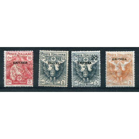 1916 Eritrea Croce Rossa n. 41/44 mnh cat. 350