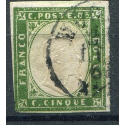 1855 Sardegna c.5 n.13 usato