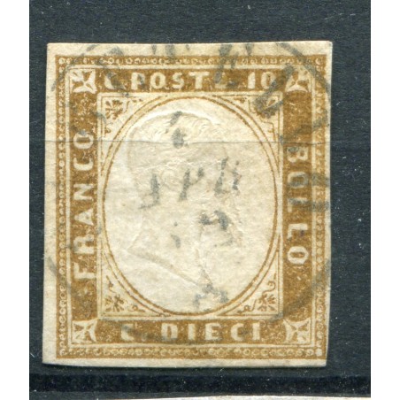 1855 Sardegna c. 10 n. 14 usato