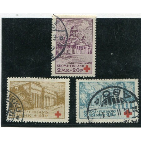 1932 FINLANDIA CROCE ROSSA CAT. 50,00 USATI AL349