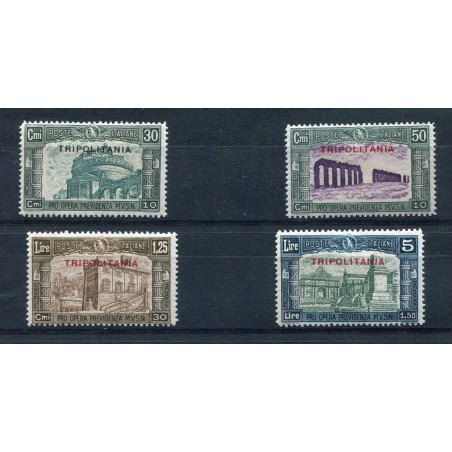 1930 Tripolitania Milizia III° n.69/72 mh cat. 360