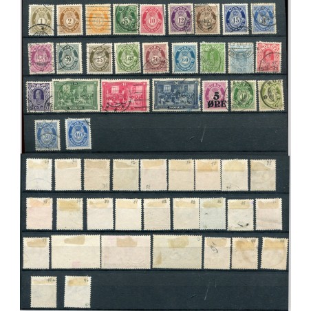1910/29 Norvegia piccolo lotto di francobolli usati