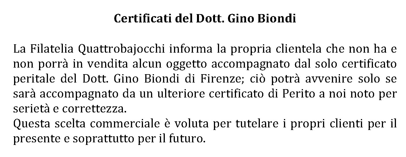 Certificati Biondi